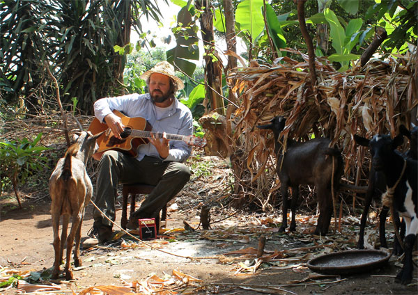 Playing Guitar for Goats