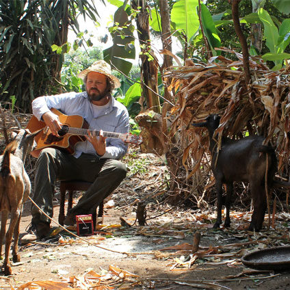Playing Guitar for Goats